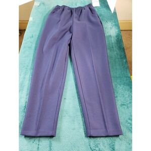 VINTAGE Michel Laurence Pants Sz 14 Blue Elastic Waist Ladies Made in USA NWT